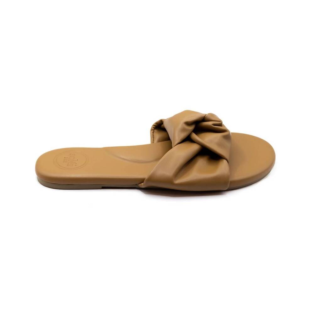 NEW SOLEI SEA women's nottie slide sandal in desert sand